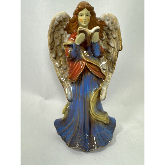 Vintage Ceramic Angel Of Peace hand painted Statue Figurine With Dove Of Peace 1 - Picture 6 of 8